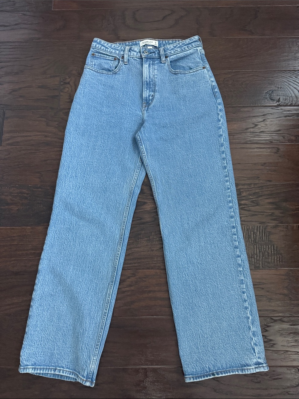 Abercrombie & Fitch Curve Love Jean Blue Women's 6Short High Rise Relaxed